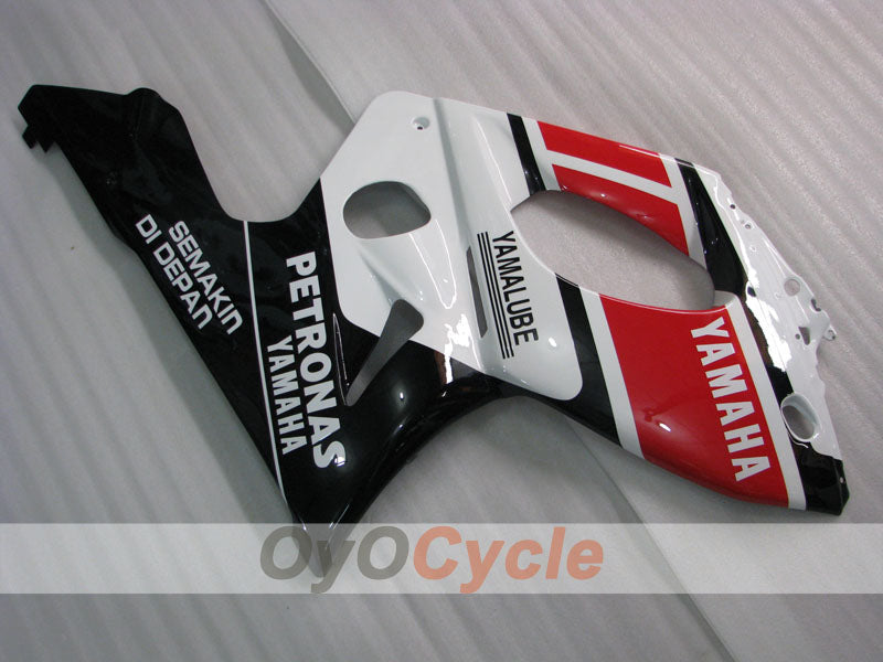 Kit de carénage à injection pour YZF600R 97-07 - Rouge, Blanc, Noir - PETRONAS #OYO87906409