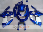 Kit de carénage à injection pour YZF600R 97-07 - Bleu, Blanc - Style d'origine #OYO87906411