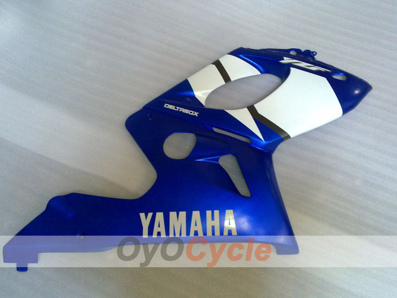 Kit de carénage à injection pour YZF600R 97-07 - Bleu, Blanc - Style d'origine #OYO87906411