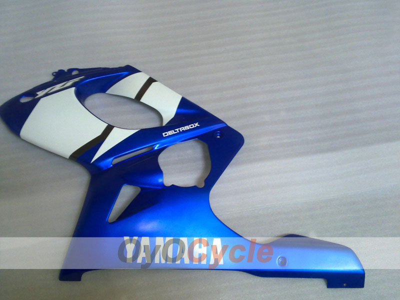 Kit de carénage à injection pour YZF600R 97-07 - Bleu, Blanc - Style d'origine #OYO87906411