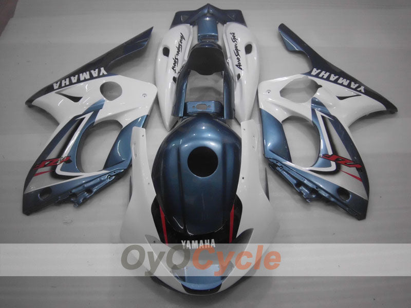 Kit de carénage à injection pour YZF600R 97-07 - Blanc, Gris - Style d'origine #OYO87906412