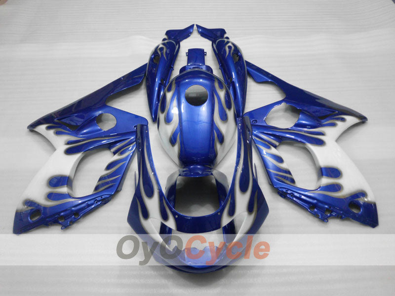 Kit de carénage à injection pour YZF600R 97-07 - Bleu, Blanc - Personnalisable #OYO87906413