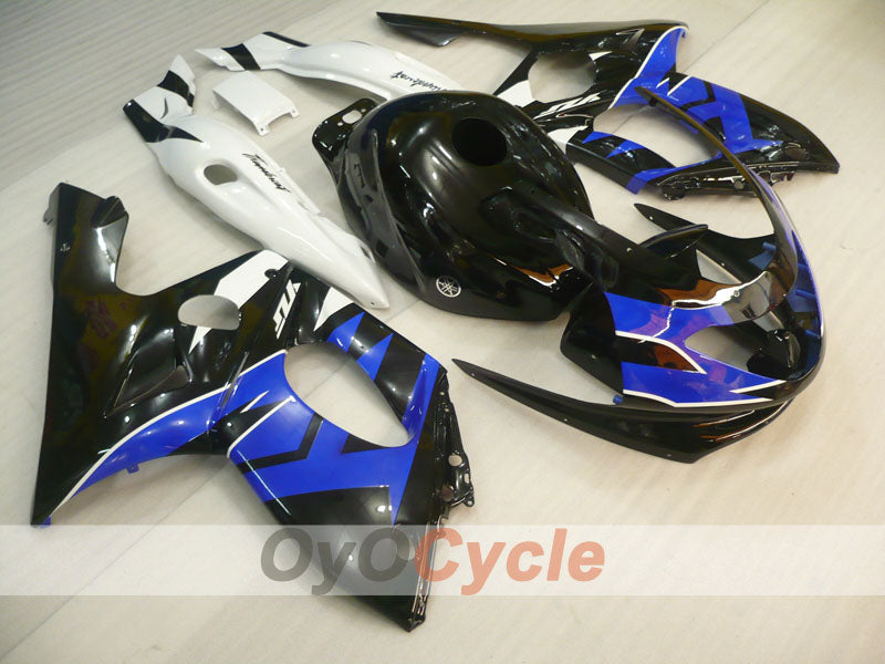 Kit de carénage à injection pour YZF600R 97-07 - Bleu, Blanc, Noir - Style d'origine #OYO87906415