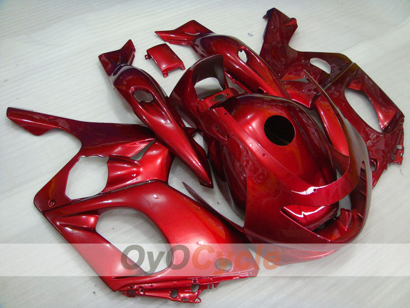 Kit de carénage à injection pour YZF600R 97-07 - Couleur rouge vin - Sans autocollant / décalcomanie, style d'origine #OYO87906420