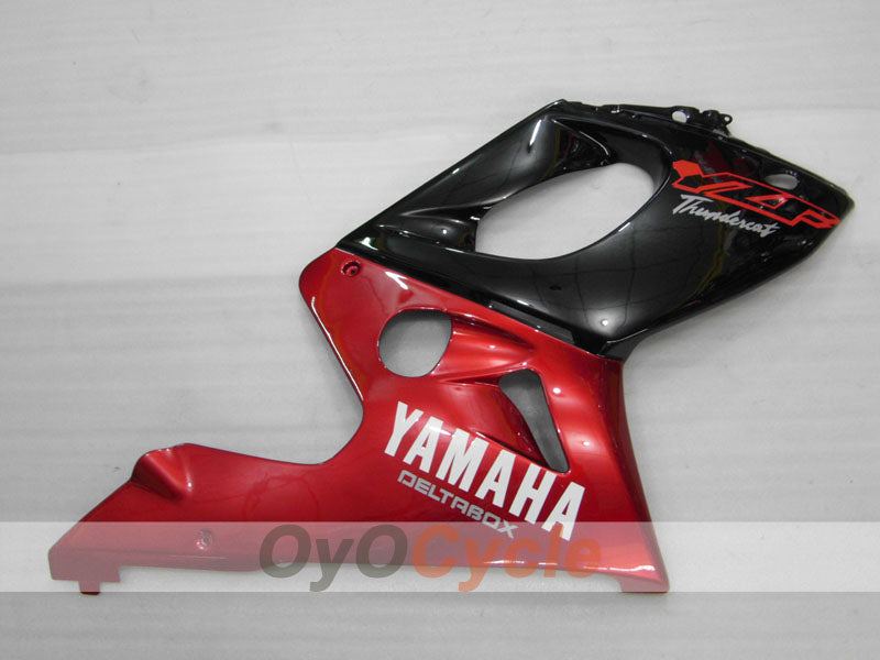 Kit de carénage à injection pour YZF600R 97-07 - Couleur rouge vin, noir - Sans autocollant / décalcomanie, style d'origine #OYO87906421