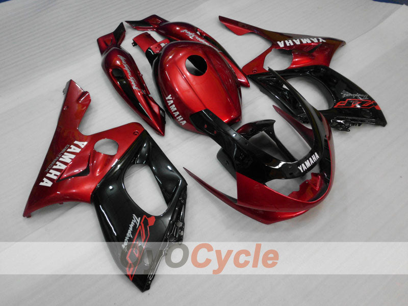 Kit de carénage à injection pour YZF600R 97-07 - Couleur rouge vin, noir - Sans autocollant / décalcomanie, style d'origine #OYO87906421