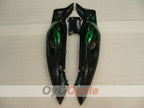 Kit de carénage à injection pour YZF600R 97-07 - Vert, noir - Flamme #OYO87906422