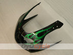 Kit de carénage à injection pour YZF600R 97-07 - Vert, noir - Flamme #OYO87906422