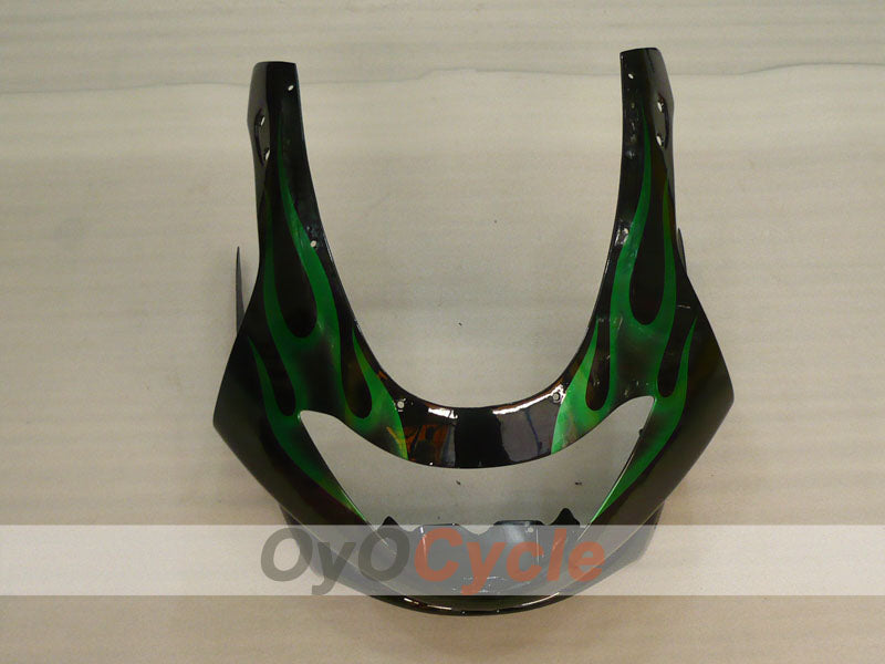 Kit de carénage à injection pour YZF600R 97-07 - Vert, noir - Flamme #OYO87906422