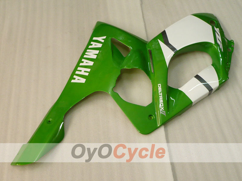 Kit de carénage à injection pour YZF600R 97-07 - Vert, blanc - Style d'origine #OYO87906423