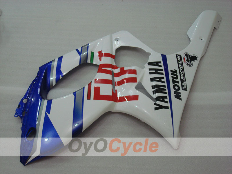 Kit de carénage à injection pour YZF600R 97-07 - Bleu, blanc - FIAT #OYO87906424