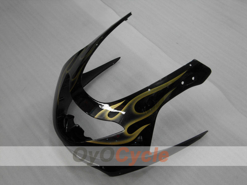 Kit de carénage à injection pour YZF600R 97-07 - Jaune, noir - Flamme #OYO87906425