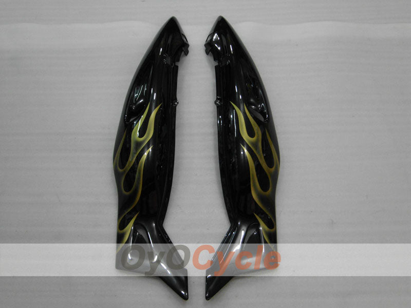 Kit de carénage à injection pour YZF600R 97-07 - Jaune, noir - Flamme #OYO87906425