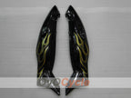 Kit de carénage à injection pour YZF600R 97-07 - Jaune, noir - Flamme #OYO87906425