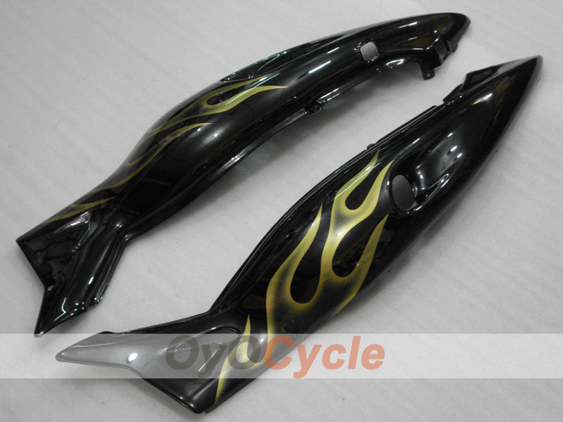 Kit de carénage à injection pour YZF600R 97-07 - Jaune, noir - Flamme #OYO87906425