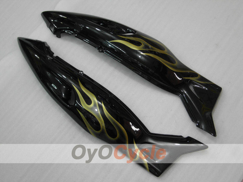 Kit de carénage à injection pour YZF600R 97-07 - Jaune, noir - Flamme #OYO87906425