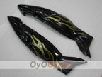 Kit de carénage à injection pour YZF600R 97-07 - Jaune, noir - Flamme #OYO87906425