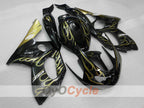 Kit de carénage à injection pour YZF600R 97-07 - Jaune, noir - Flamme #OYO87906425