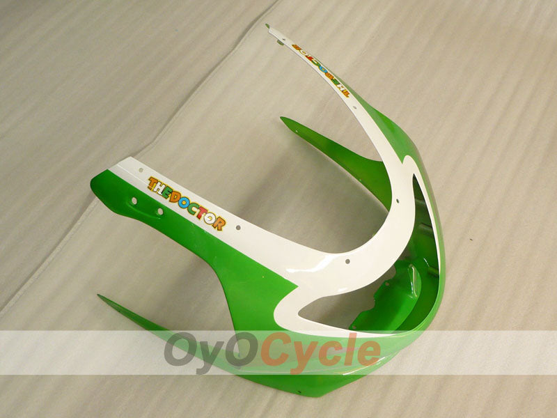 Kit de carénage à injection pour YZF600R 97-07 - Vert, blanc - FIAT #OYO87906427