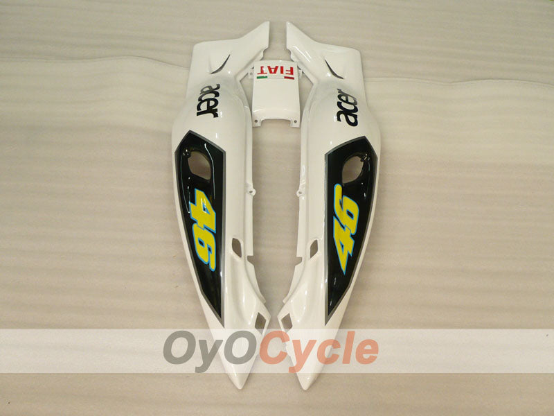 Kit de carénage à injection pour YZF600R 97-07 - Vert, blanc - FIAT #OYO87906427