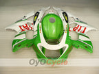 Kit de carénage à injection pour YZF600R 97-07 - Vert, blanc - FIAT #OYO87906427