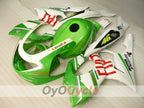 Kit de carénage à injection pour YZF600R 97-07 - Vert, blanc - FIAT #OYO87906427