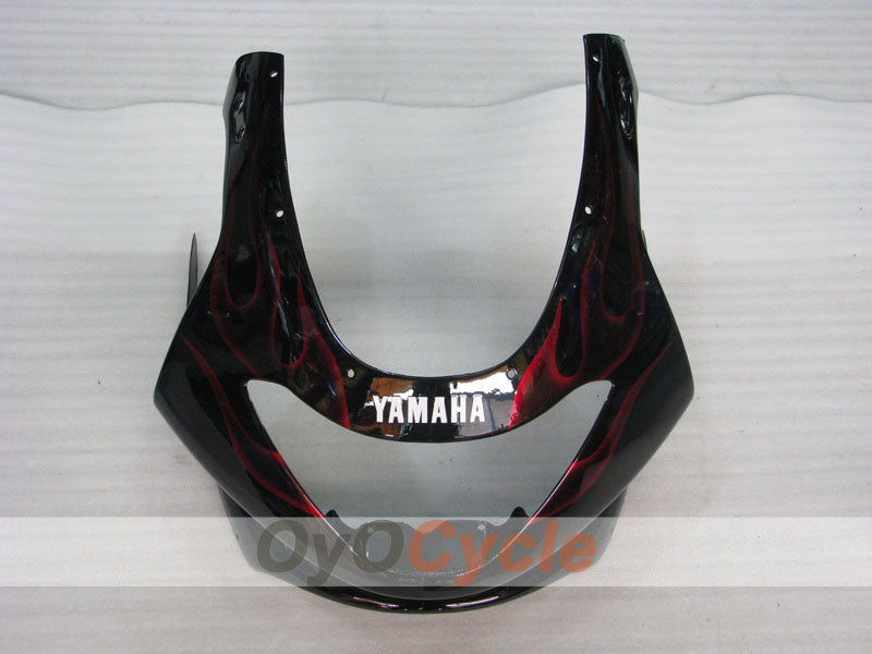Kit de carénage à injection pour YZF600R 97-07 - Rouge, noir - Flamme #OYO87906428