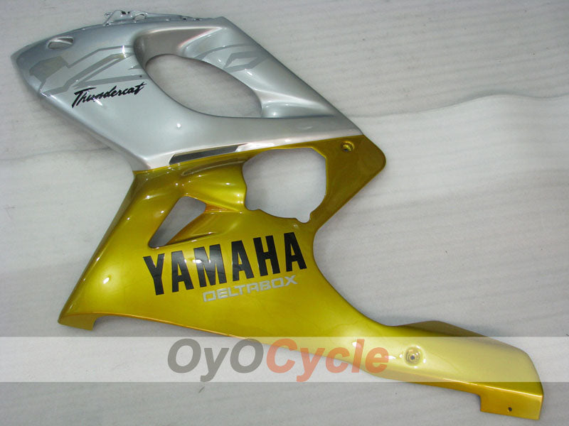 Kit de carénage à injection pour YZF600R 97-07 - Jaune, argent - Style d'origine #OYO87906429
