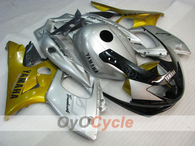 Kit de carénage à injection pour YZF600R 97-07 - Jaune, argent - Style d'origine #OYO87906429 Image principale du produit