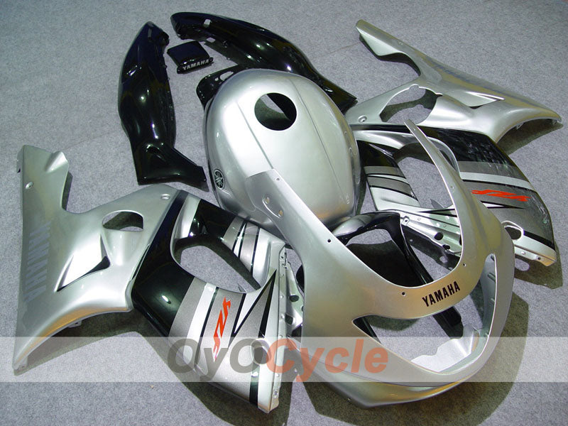 Kit de carénage à injection pour YZF600R 97-07 - Noir, argent - Style d'origine #OYO87906430