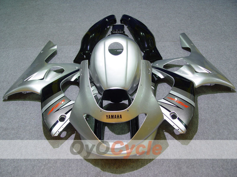 Kit de carénage à injection pour YZF600R 97-07 - Noir, argent - Style d'origine #OYO87906430