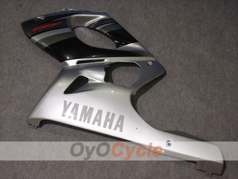 Kit de carénage à injection pour YZF600R 97-07 - Noir, argent - Style d'origine #OYO87906430