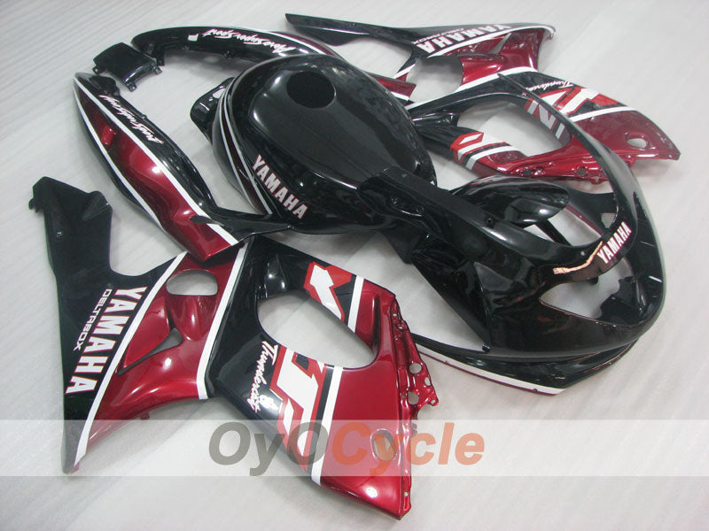 Kit de carénages à injection pour YZF600R 97-07 - couleur rouge vin, noir - style d’origine #OYO87906431 Image principale du produit