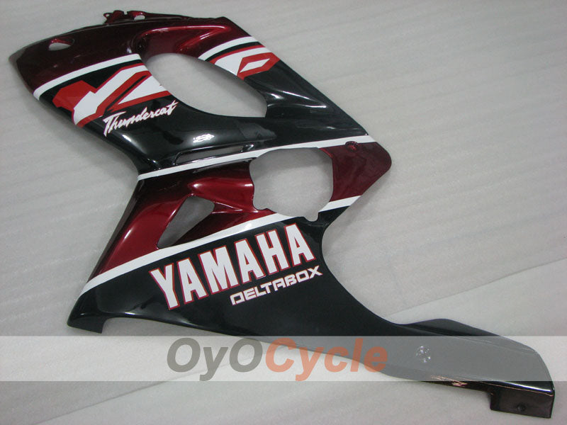 Kit de carénages à injection pour YZF600R 97-07 - couleur rouge vin, noir - style d’origine #OYO87906431
