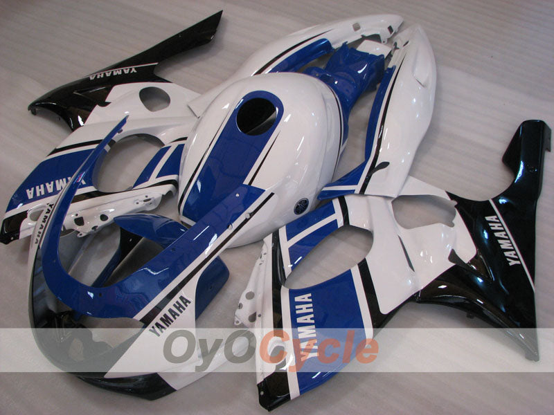 Kit de carénages à injection pour YZF600R 97-07 - bleu, blanc - style d’origine #OYO87906432