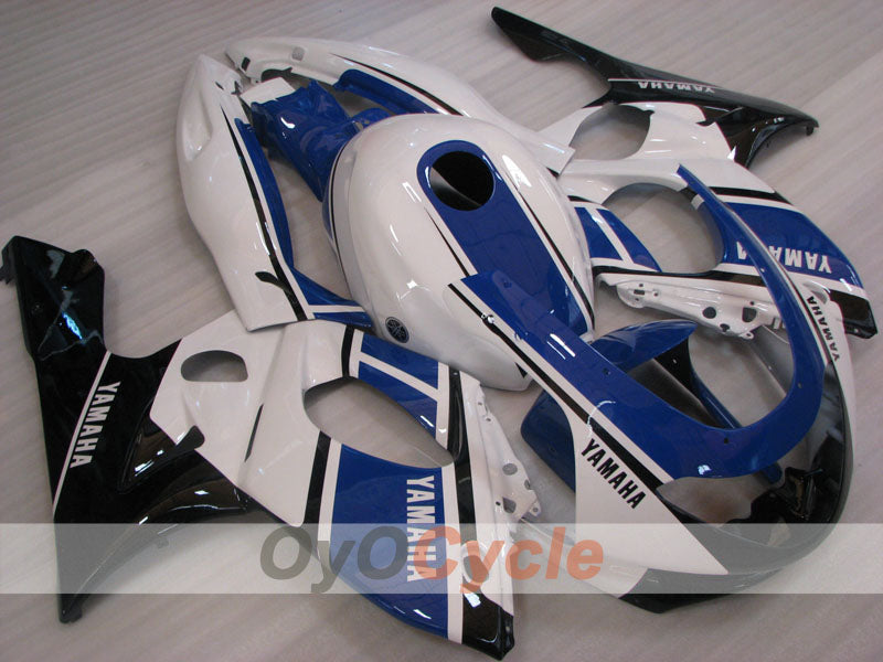Kit de carénages à injection pour YZF600R 97-07 - bleu, blanc - style d’origine #OYO87906432