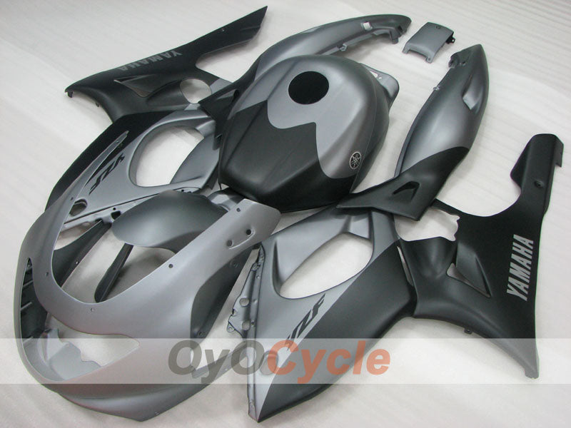 Kit de carénages à injection pour YZF600R 97-07 - noir, gris - style d’origine #OYO87906433