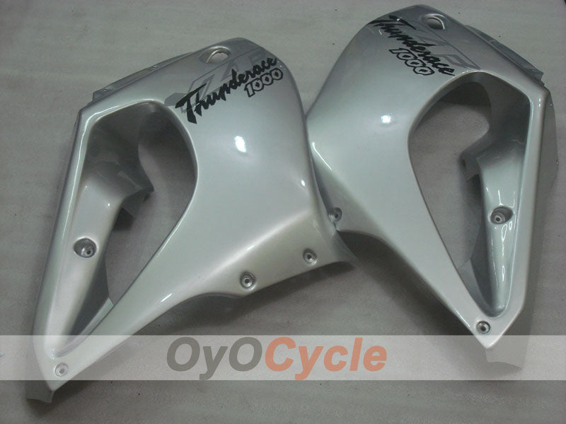 Kit de carénages pour YZF1000R 97-07 - noir, argent - style d’origine #OYO87906435