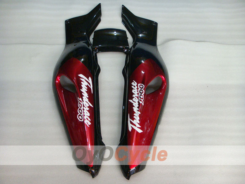 Kit de carénages pour YZF1000R 97-07 - rouge, noir - flamme #OYO87906436