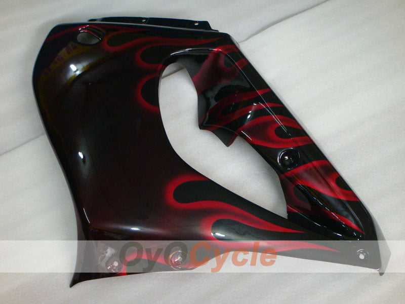 Kit de carénages pour YZF1000R 97-07 - rouge, noir - flamme #OYO87906436
