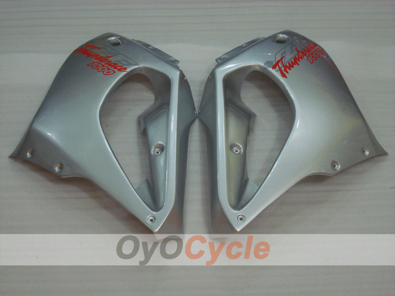 Kit de carénages pour YZF1000R 97-07 - couleur rouge vin, blanc - style d’origine #OYO87906438