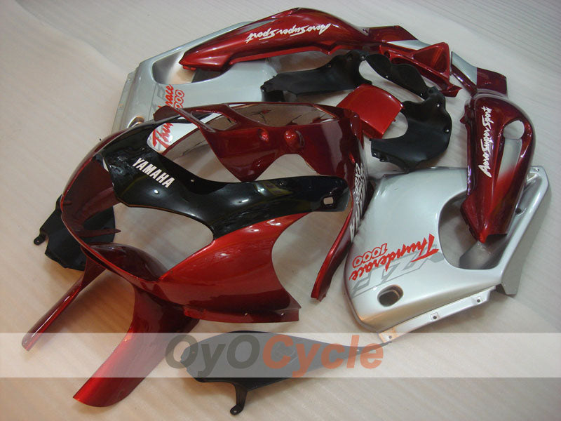 Kit de carénages pour YZF1000R 97-07 - couleur rouge vin, blanc - style d’origine #OYO87906438 Image principale du produit
