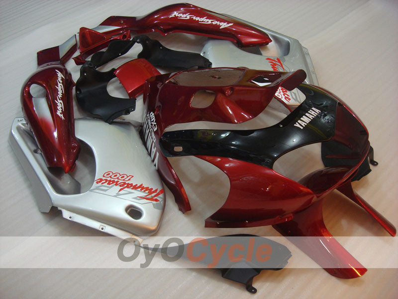 Kit de carénages pour YZF1000R 97-07 - couleur rouge vin, blanc - style d’origine #OYO87906438