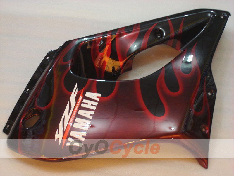 Kit de carénages pour YZF1000R 97-07 - rouge, noir - flamme #OYO87906440
