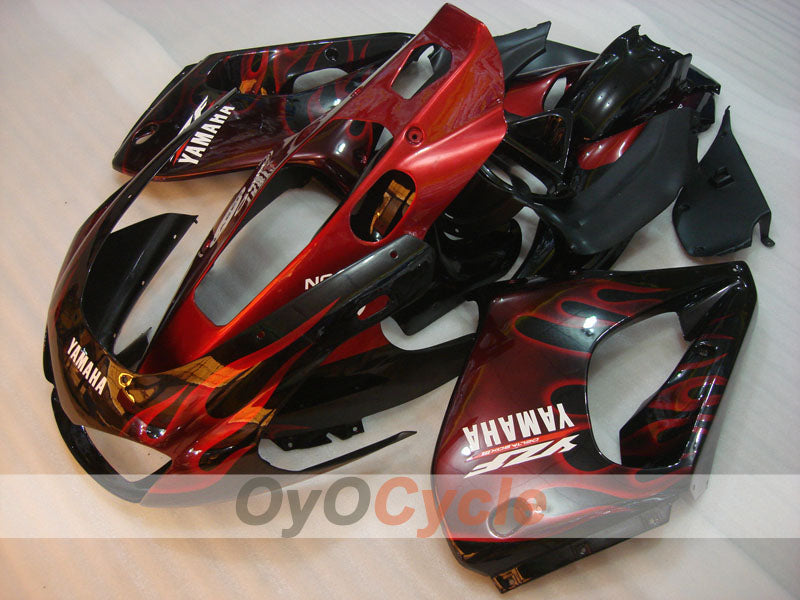 Kit de carénages pour YZF1000R 97-07 - rouge, noir - flamme #OYO87906440