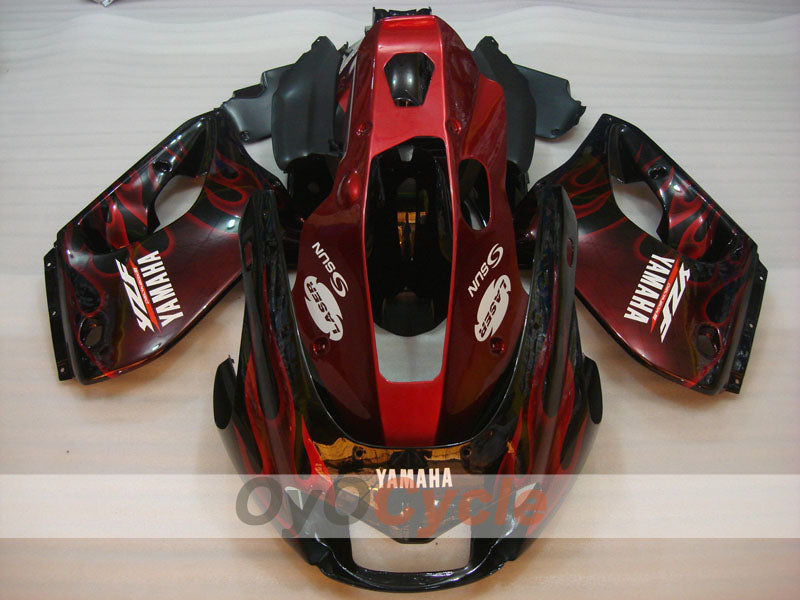 Kit de carénages pour YZF1000R 97-07 - rouge, noir - flamme #OYO87906440 Image secondaire du produit