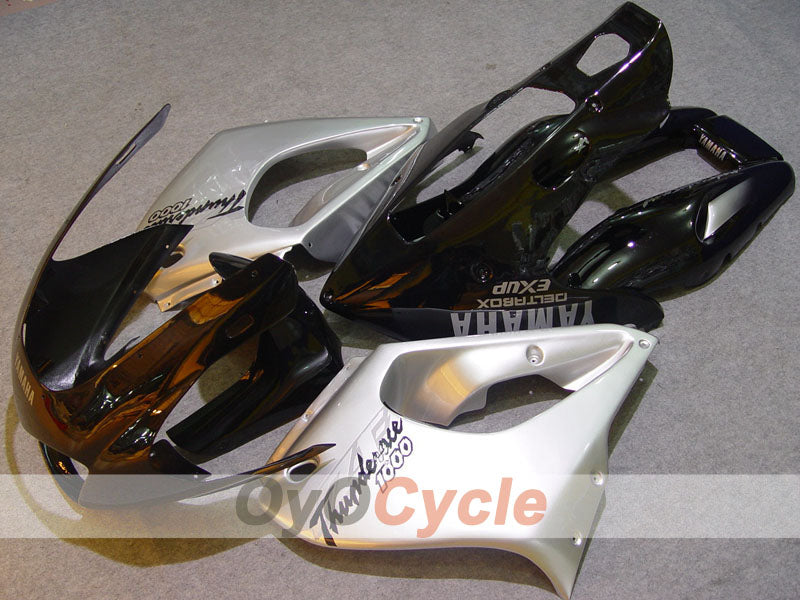 Kit de carénages pour YZF1000R 97-07 - Noir, argenté - Style d'origine #OYO87906444
