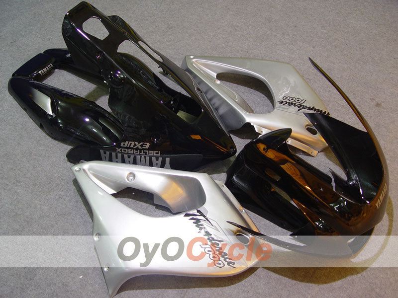 Kit de carénages pour YZF1000R 97-07 - Noir, argenté - Style d'origine #OYO87906444