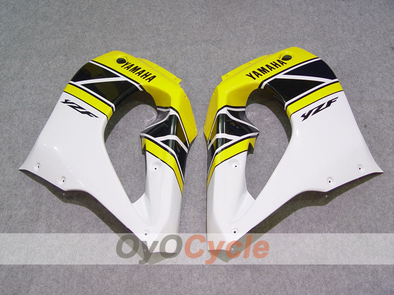 Kit de carénages pour YZF1000R 97-07 - Jaune, blanc, noir - Style d'origine #OYO87906446