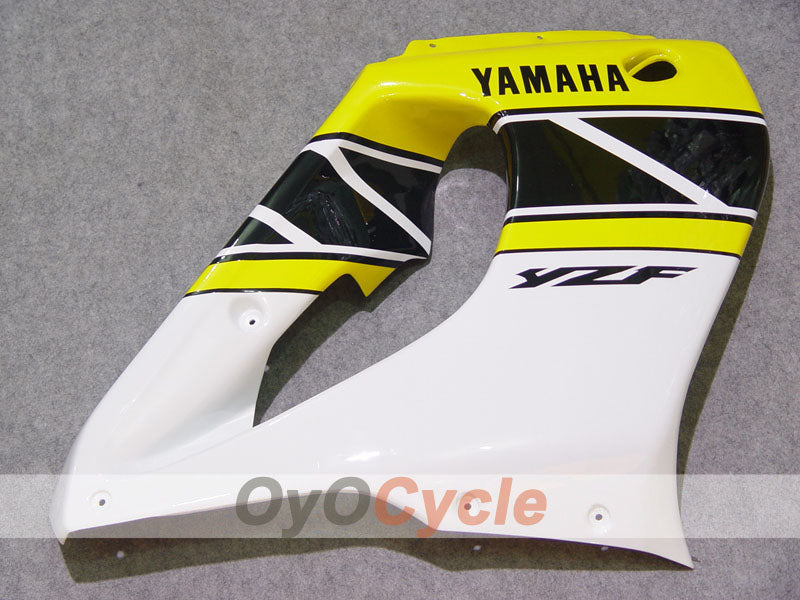 Kit de carénages pour YZF1000R 97-07 - Jaune, blanc, noir - Style d'origine #OYO87906446